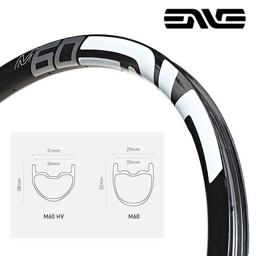 ENVE M 60 Forty Reg + HV rims