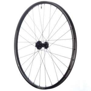 a front Stans Crest CB7 bicycle wheel