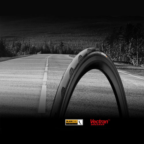 Continental GP5000 tyre side profile Vectran Breaker