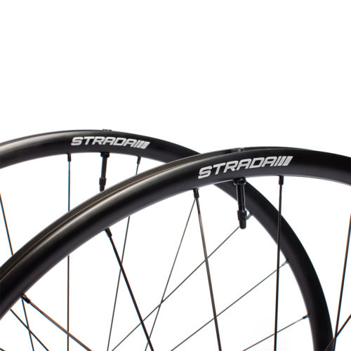 A close up of the Strada All Season Disc Bicycle Rims