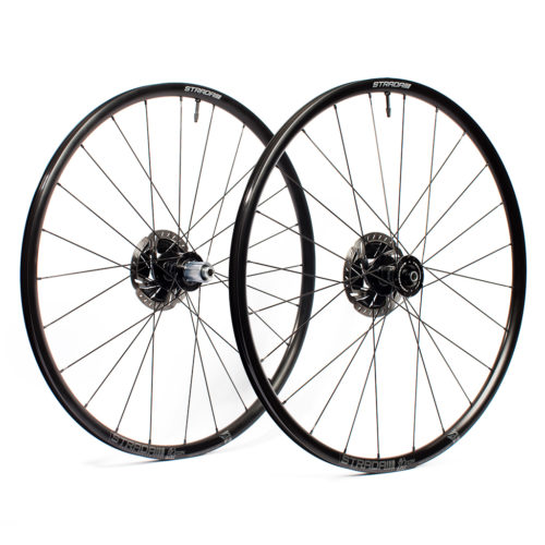 A Pair of Strada All Season Disc Bicycle Wheels