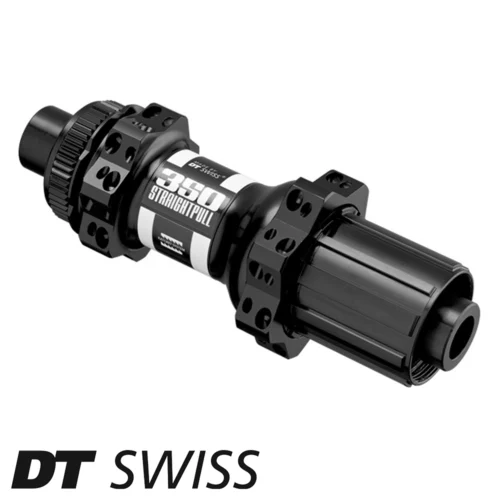 an image showing a DT Swiss 350 CL straight pull bicycle rear hub