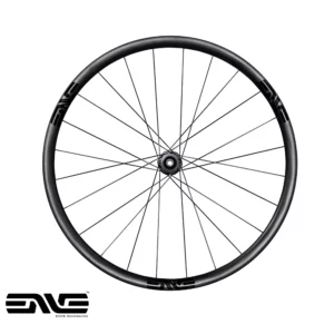 A side view of a Front ENVE 2.3 Bicycle wheel