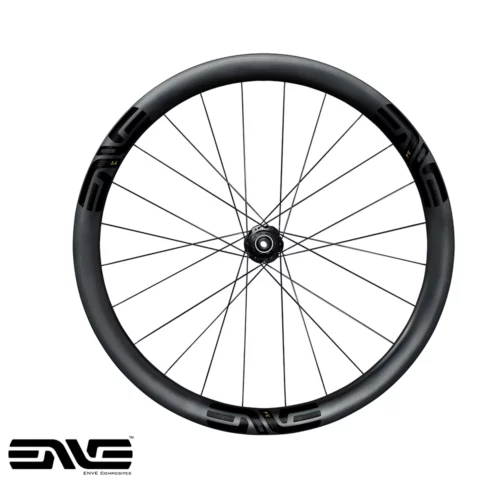 The side view of a Rear ENVE 3.4 Bicycle wheel